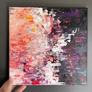 Abstract Acrylic Painting on Canvas